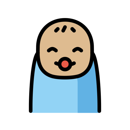 Baby: Medium-Light Skin Tone on OpenMoji
