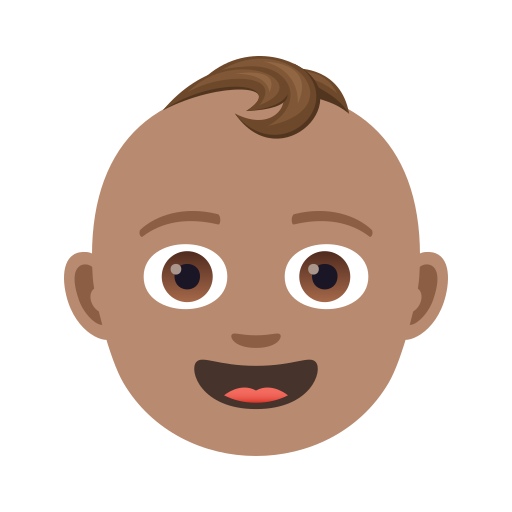 Baby: Medium Skin Tone on JoyPixels
