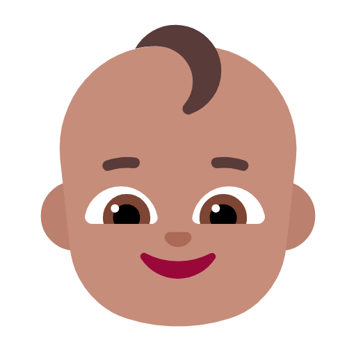 Baby: Medium Skin Tone on Microsoft Fluent