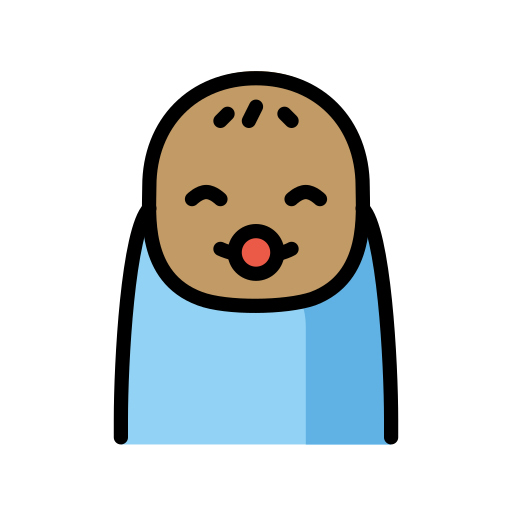 Baby: Medium Skin Tone on OpenMoji