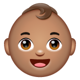 Baby: Medium Skin Tone on WhatsApp
