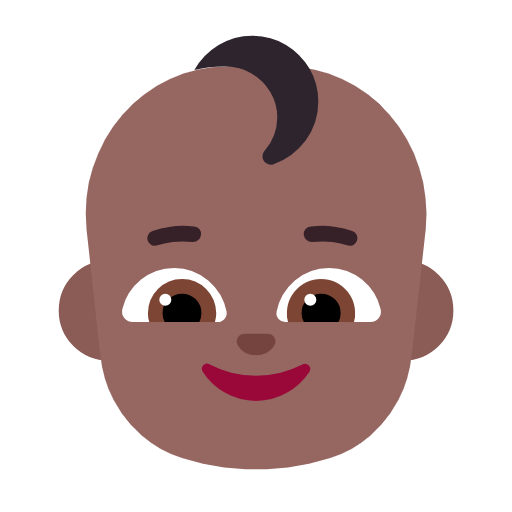 Baby: Medium-Dark Skin Tone on Microsoft Fluent