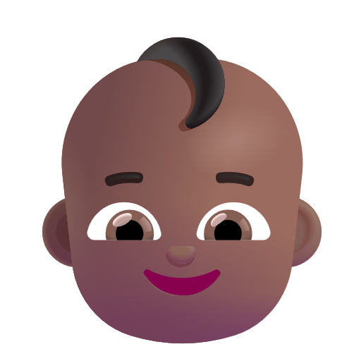 Baby: Medium-Dark Skin Tone on Microsoft 3D