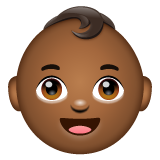 Baby: Medium-Dark Skin Tone on WhatsApp