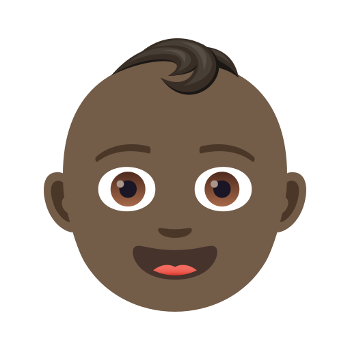 Baby: Dark Skin Tone on JoyPixels