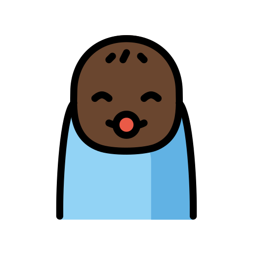 Baby: Dark Skin Tone on OpenMoji