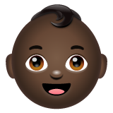 Baby: Dark Skin Tone on WhatsApp