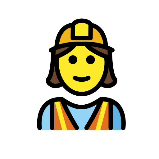 Woman Construction Worker on OpenMoji