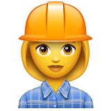 Woman Construction Worker on WhatsApp