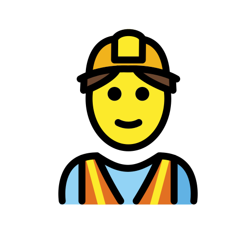 Man Construction Worker on OpenMoji
