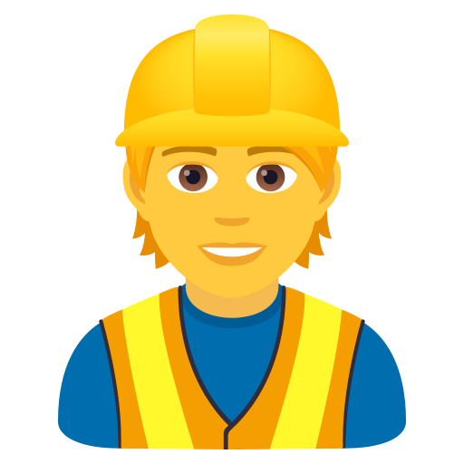 Construction Worker on JoyPixels