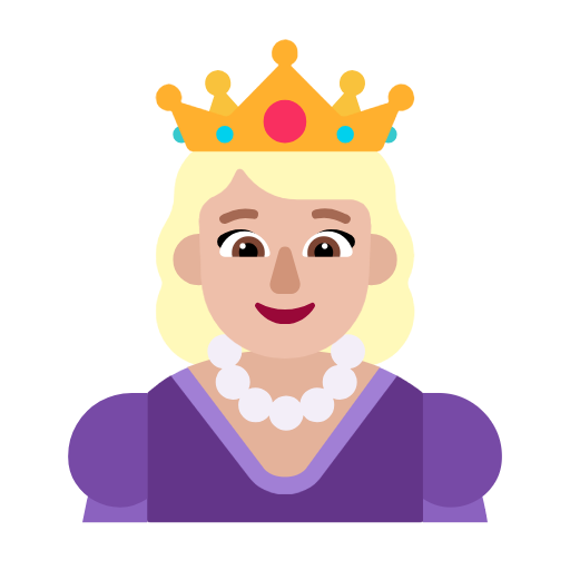 Princess: Medium-Light Skin Tone on Microsoft Fluent