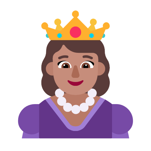 Princess: Medium Skin Tone on Microsoft Fluent