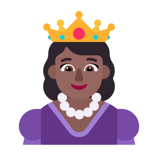 Princess: Medium-Dark Skin Tone on Microsoft Fluent