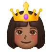 Princess: Medium-Dark Skin Tone on Samsung