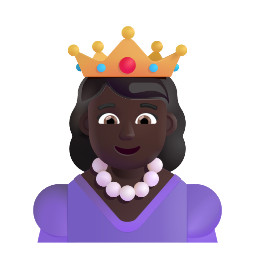 Princess: Dark Skin Tone on Microsoft 3D