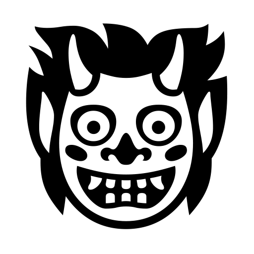 Japanese Ogre on Noto Emoji