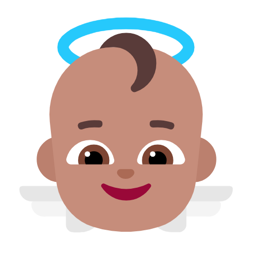 Baby Angel: Medium Skin Tone on Microsoft Fluent