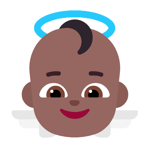 Baby Angel: Medium-Dark Skin Tone on Microsoft Fluent