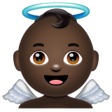 Baby Angel: Dark Skin Tone on WhatsApp