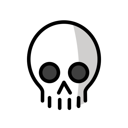 Skull on OpenMoji