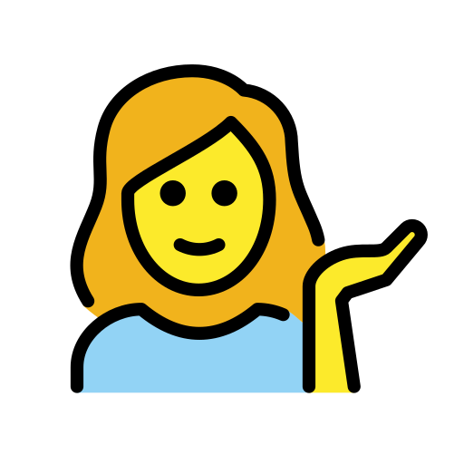 Woman Tipping Hand on OpenMoji