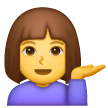 Woman Tipping Hand on Samsung