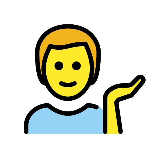 Man Tipping Hand on OpenMoji