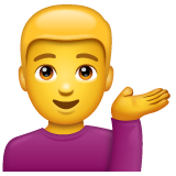 Man Tipping Hand on WhatsApp