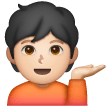 Information Desk Person: Light Skin Tone on Samsung