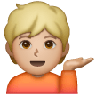 Information Desk Person: Medium-Light Skin Tone on Samsung