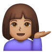 Woman Tipping Hand: Medium Skin Tone on Samsung
