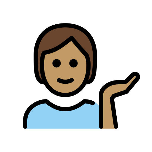 Information Desk Person: Medium Skin Tone on OpenMoji