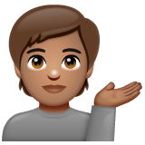 Information Desk Person: Medium Skin Tone on WhatsApp