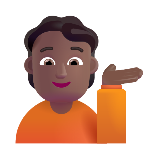 Information Desk Person: Medium-Dark Skin Tone on Microsoft 3D