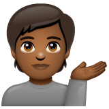 Information Desk Person: Medium-Dark Skin Tone on WhatsApp