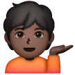 Information Desk Person: Dark Skin Tone on Samsung