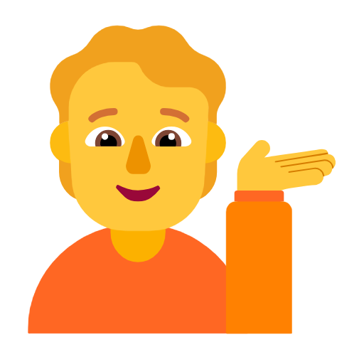 Information Desk Person on Microsoft Fluent