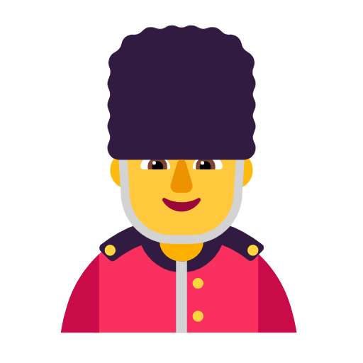Man Guard on Microsoft Fluent