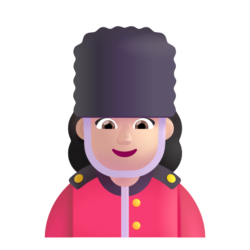 Woman Guard: Light Skin Tone on Microsoft 3D