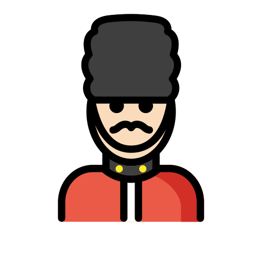 Man Guard: Light Skin Tone on OpenMoji