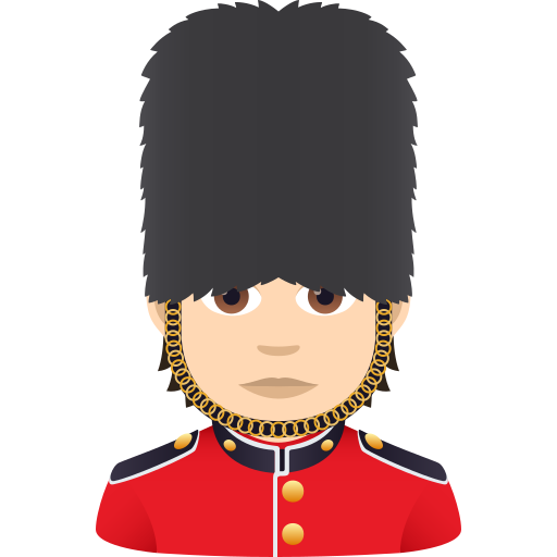 Guardsman: Light Skin Tone on JoyPixels