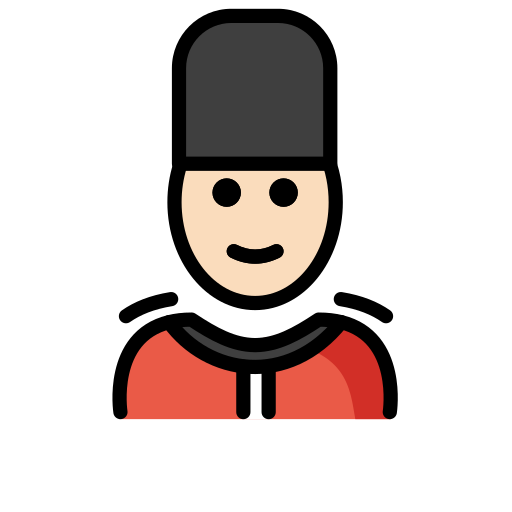 Guardsman: Light Skin Tone on OpenMoji