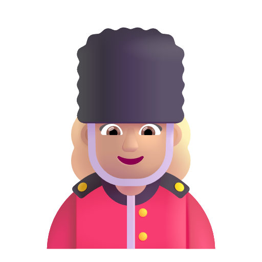 Woman Guard: Medium-Light Skin Tone on Microsoft 3D