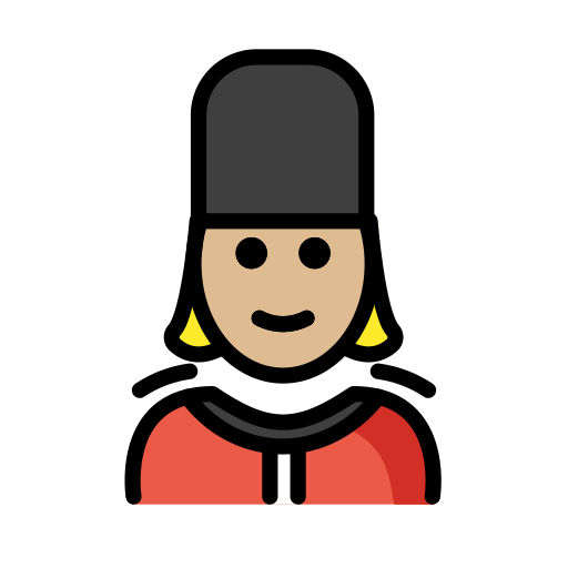 Woman Guard: Medium-Light Skin Tone on OpenMoji