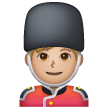 Man Guard: Medium-Light Skin Tone on Samsung