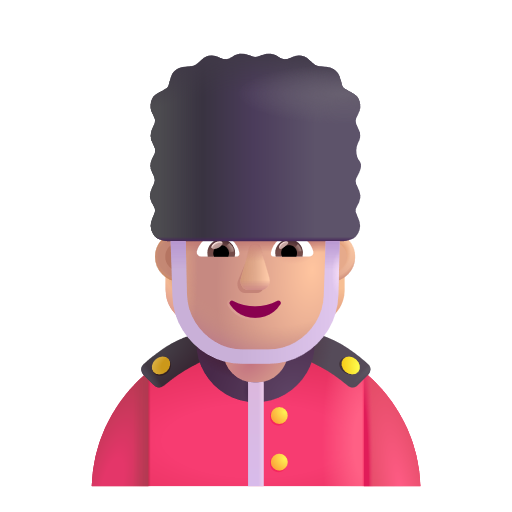 Guardsman: Medium-Light Skin Tone on Microsoft 3D