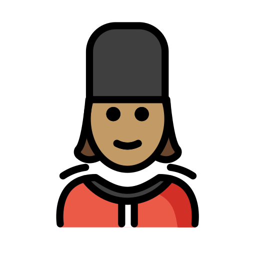 Woman Guard: Medium Skin Tone on OpenMoji