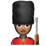 Woman Guard: Medium Skin Tone on WhatsApp