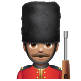 Man Guard: Medium Skin Tone on WhatsApp